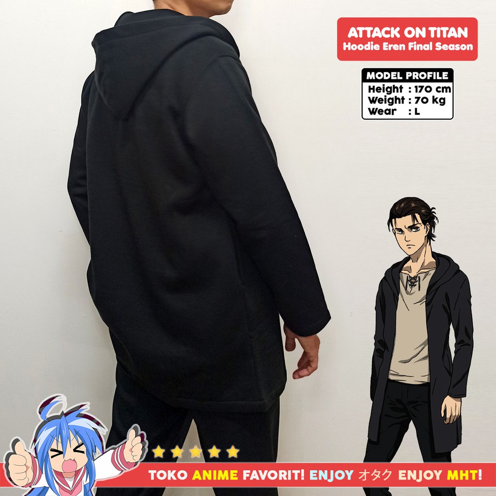 Aot Attack On Titan Hoodie Jacket Eren Yeager Final Season Yaegerist SET T Shirt Cosplay MyHobbyTown Shopee Philippines