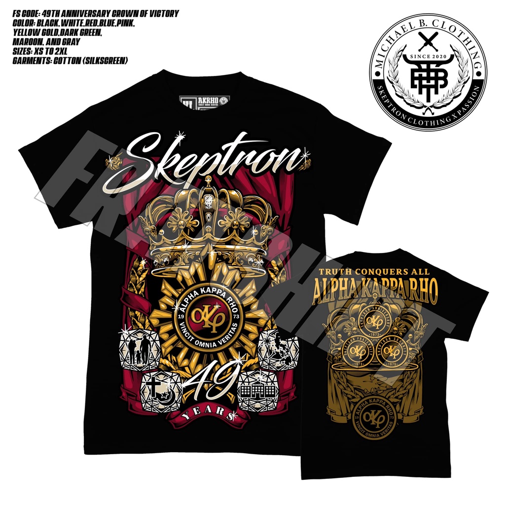 49th ANNIVERSARY AKP Alpha Kappa Rho Frat Shirt Full Sublimation ...