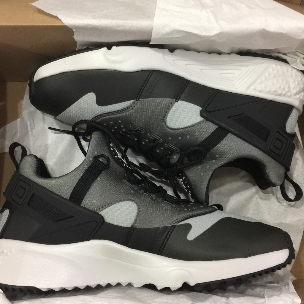 Nike Air Huarache Utility Base Grey Rubber Shoes Size 10