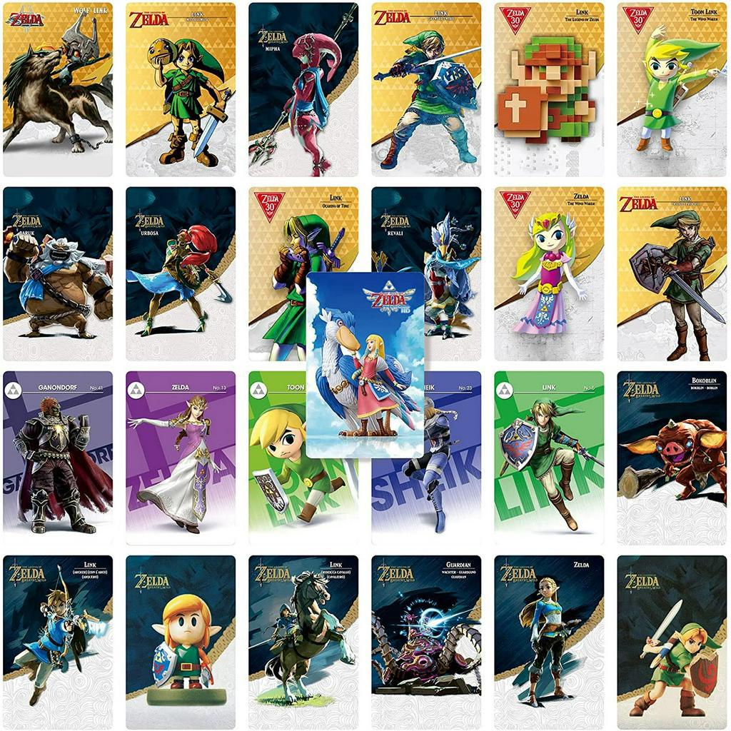 25 pcs NFC induction Mini BOTW Amiibo Cards Full Amiibo Set Compatible ...