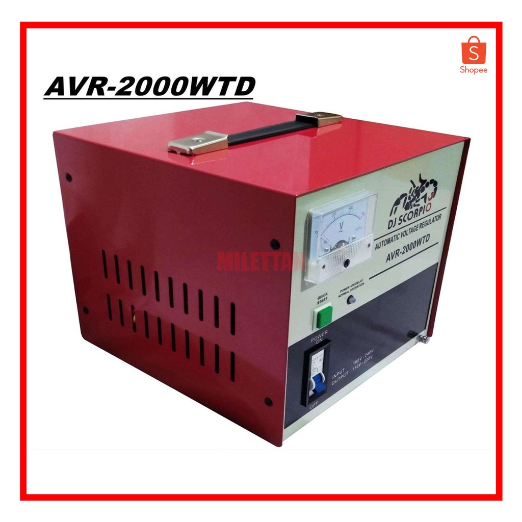 DJSCORPIO AUTOMATIC VOLTAGE REGULATOR SVR2000WTD 2000W WITH TIME