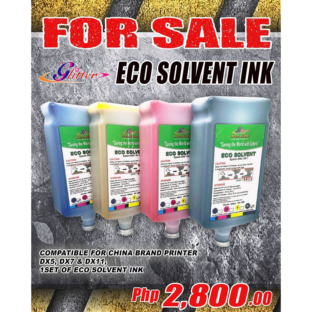 ECO SOLVENT INK-(1LITER)(CMYK) | Shopee Philippines