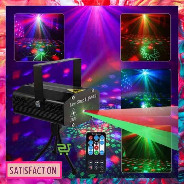 STSF Mini Party Laser Projector Audio Music Show Laser Stage Light ...