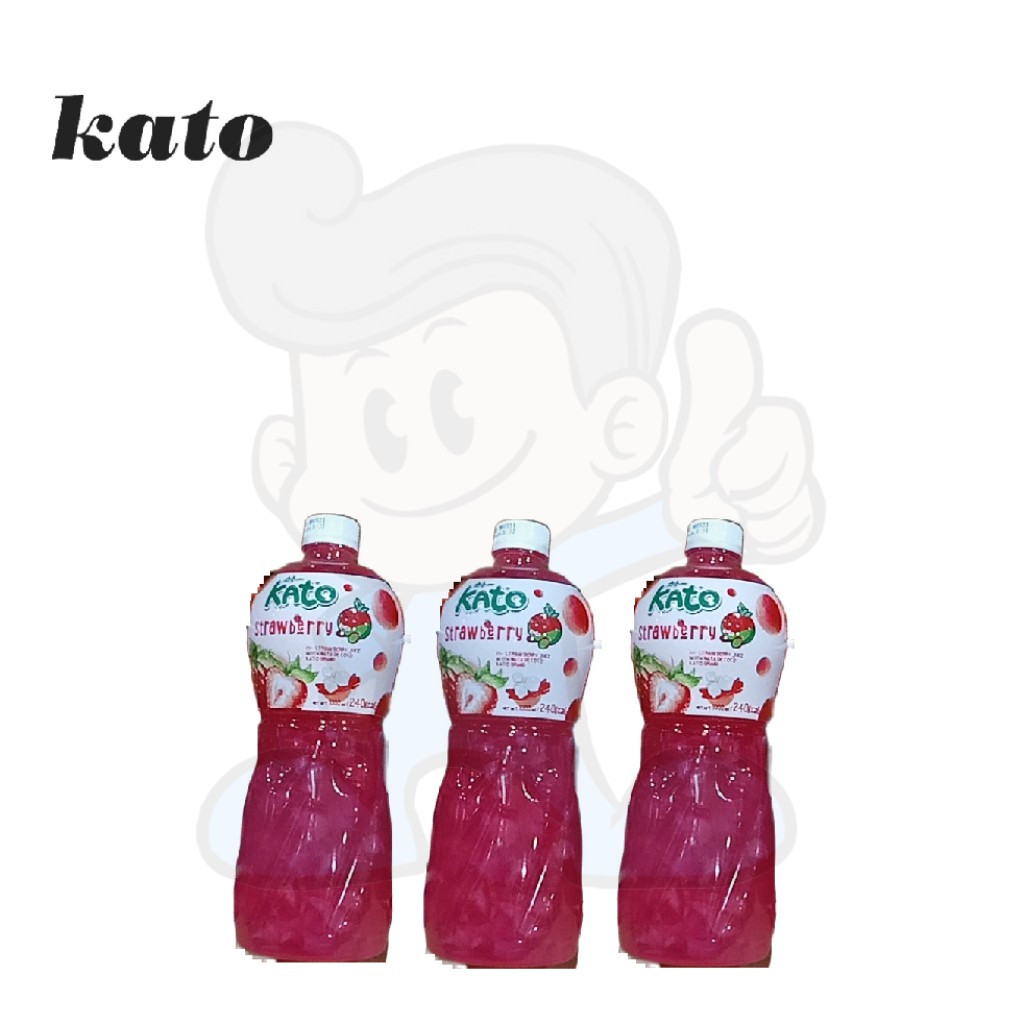 Kato Strawberry Juice (3 x 1000 ml) Shopee Philippines