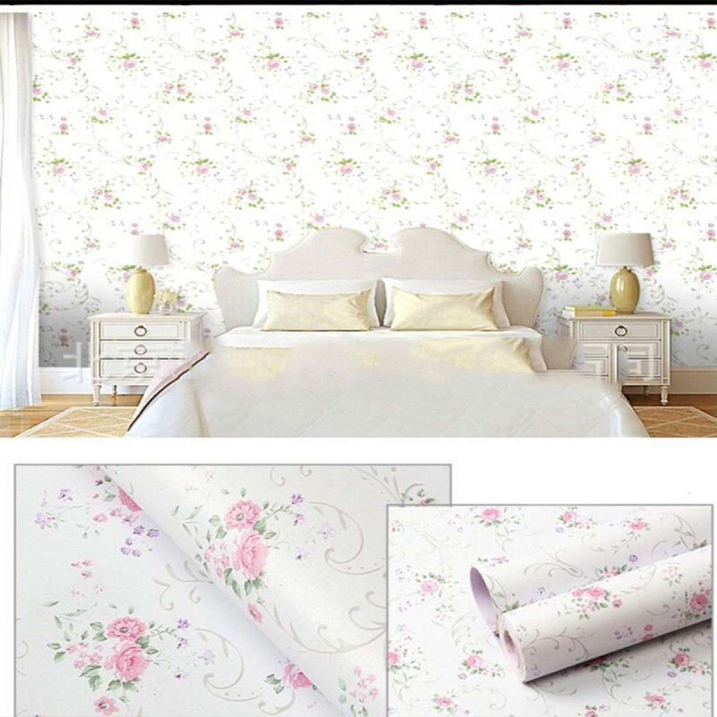 Aceking Wallpaper O4 Mini Floral Homedecor PVC Quality Rubberized 