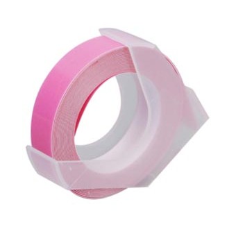 Motex Embossed Letter Stamping Tape Size 9 Mm. x 3 M. Pink (Pack 3 ...