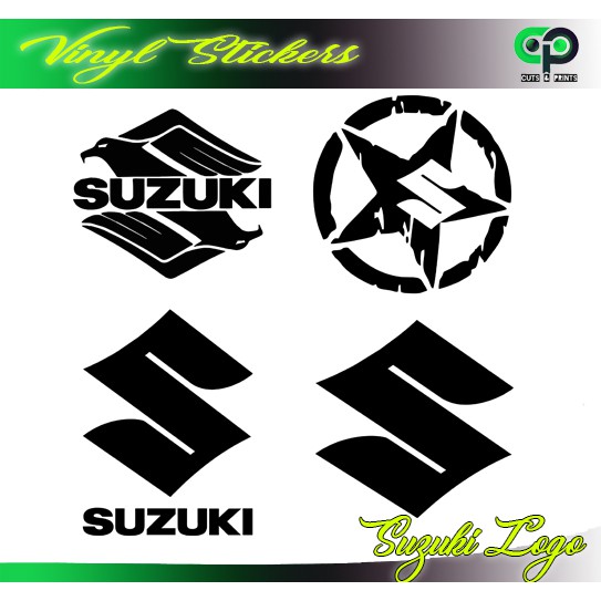 Absolutink Suzuki Motorcycle Vinyl Sticker Decal – Multi Sizes & Colours, Removable, UK Made