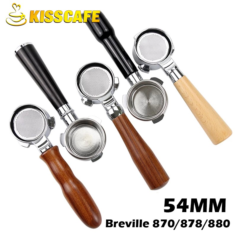 【quality assurance】Coffee Bottomless Portafilter 54mm For Breville 870/878/880 Filter Basket
