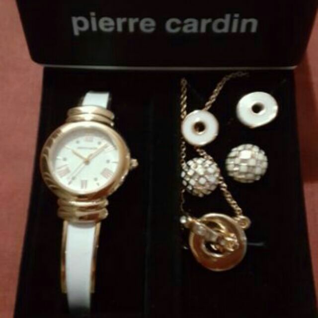 Pierre cardin watch discount and jewellery set price