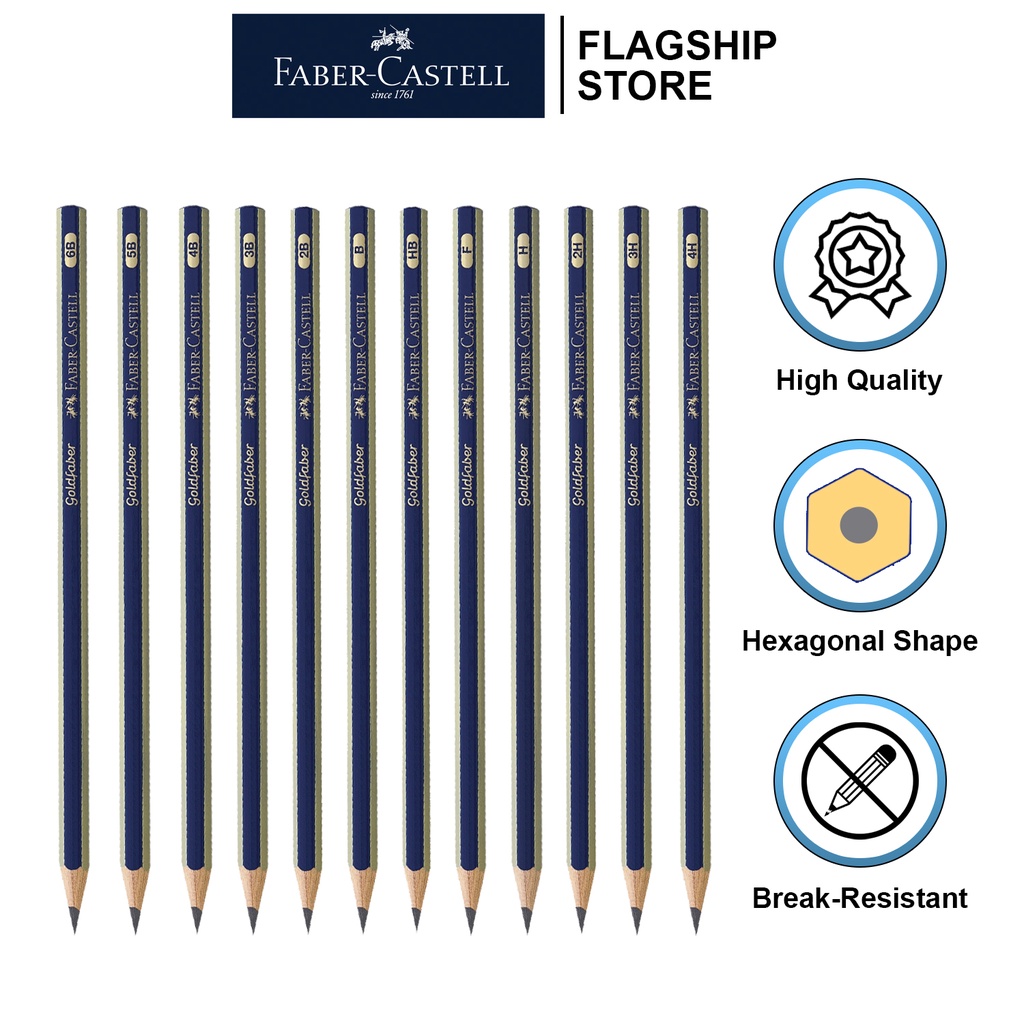 Faber-Castell Goldfaber 1221 Graphite Pencil [121125] | Shopee Philippines