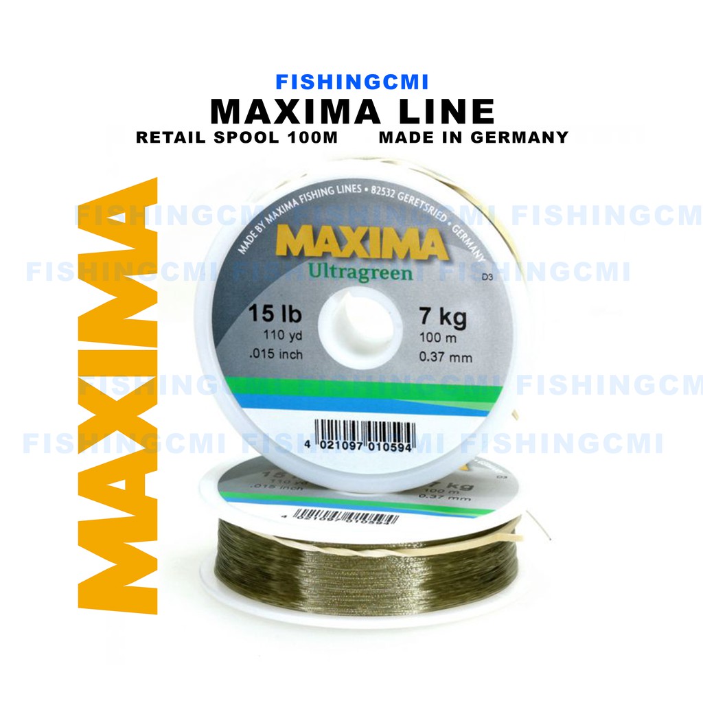 MAXIMA LINE 100 METER SPOOL 2lbs to 20lbs fishingcmi nylon germany quality fishing  tackle