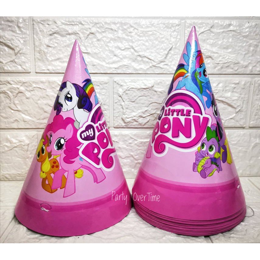 12 pcs Cone Party Hat Small 20cm My Little Pony Character Party Decor ...