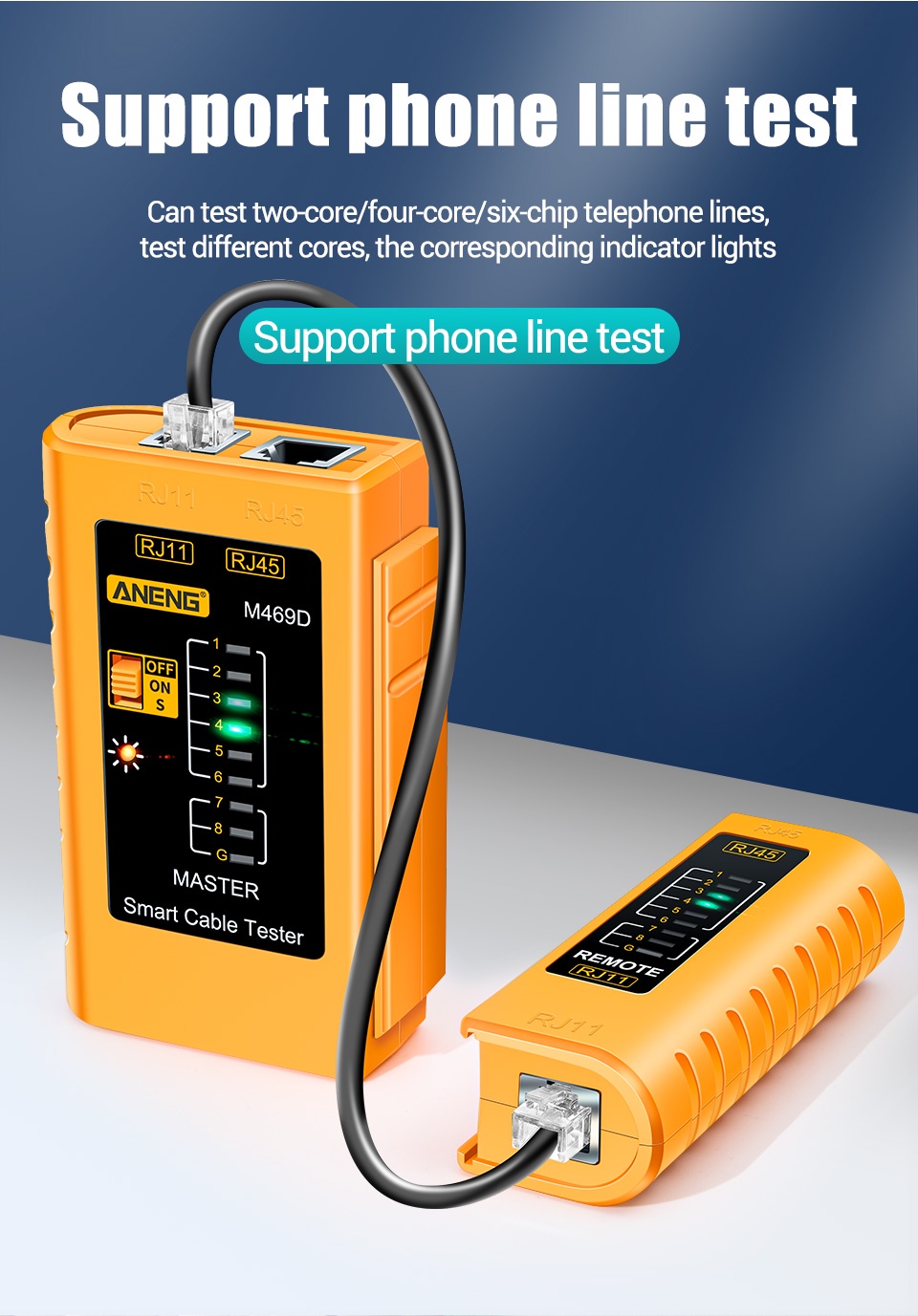 ZoeRax Network Cable Tester For RJ45, RJ11, RJ12 LAN Cables – Easy Connectivity Check
