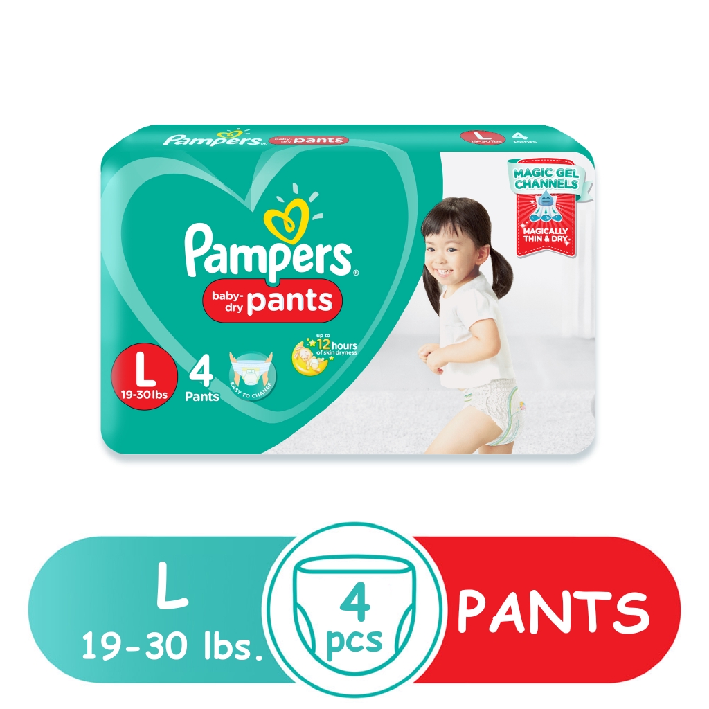 Pampers baby store dry pants large