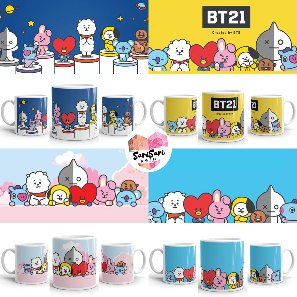 BT21 Coffee Mug | BT21 Mug | BT21 Magic Mug | Clear | Frosted | Inner ...