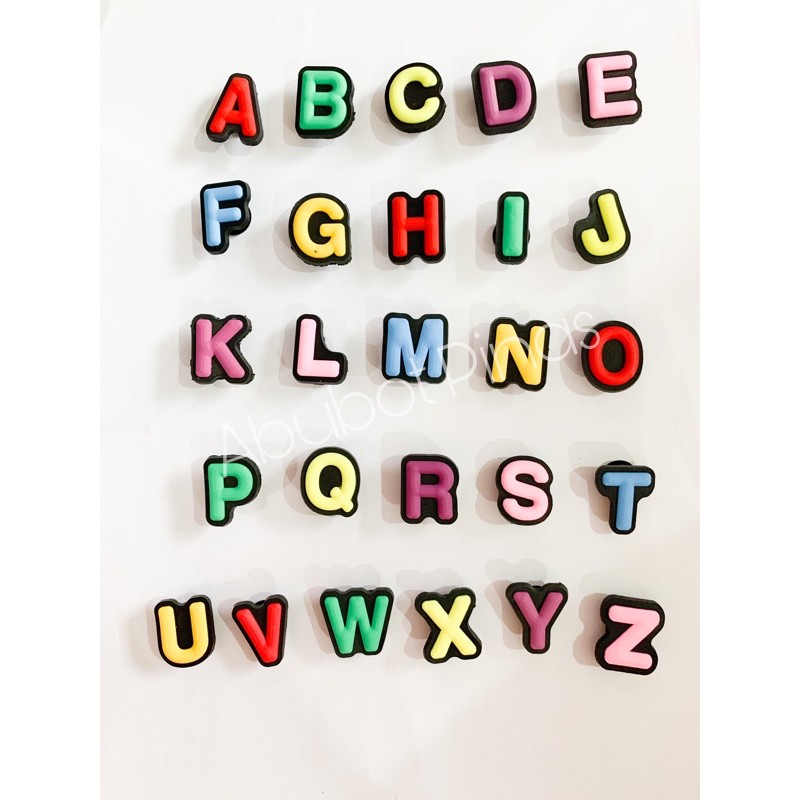 Jibbitz Letters Colored AZ (High quality) Shopee Philippines