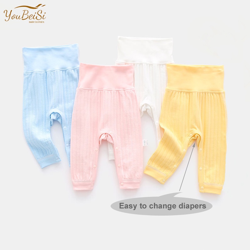 High Waist Newborn Baby Boy Girl PP Pants Bottoms Trousers / Crotch
