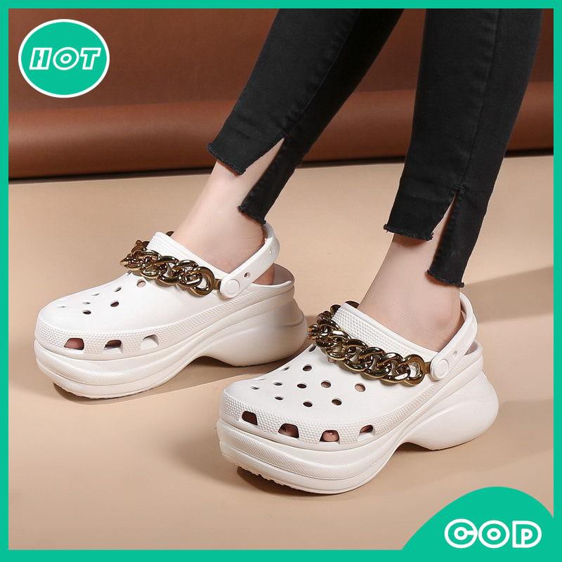 Tall on sale platform crocs