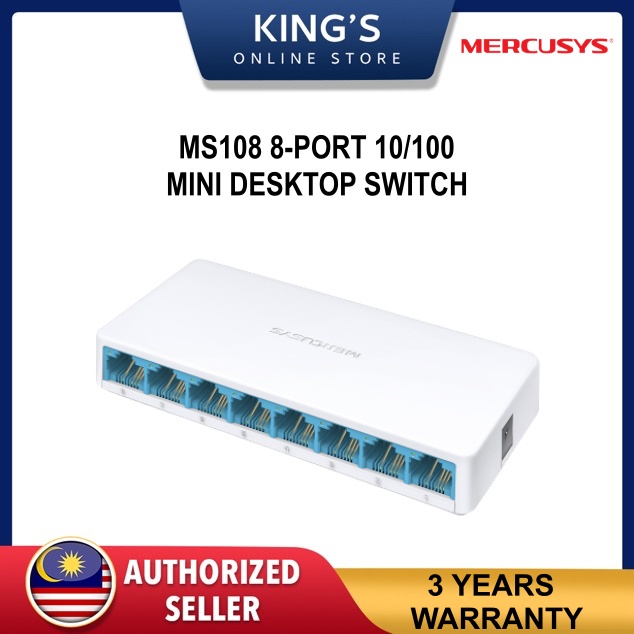 MERCUSYS MS108 8-Port 10/100Mbps Desktop Switch | Shopee Philippines