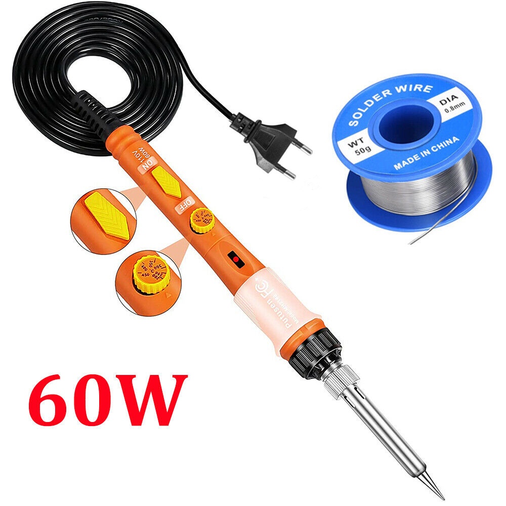 Soldering Iron Kit 60W 220V 110V Welding Tool Soldering Gun Solder Wire