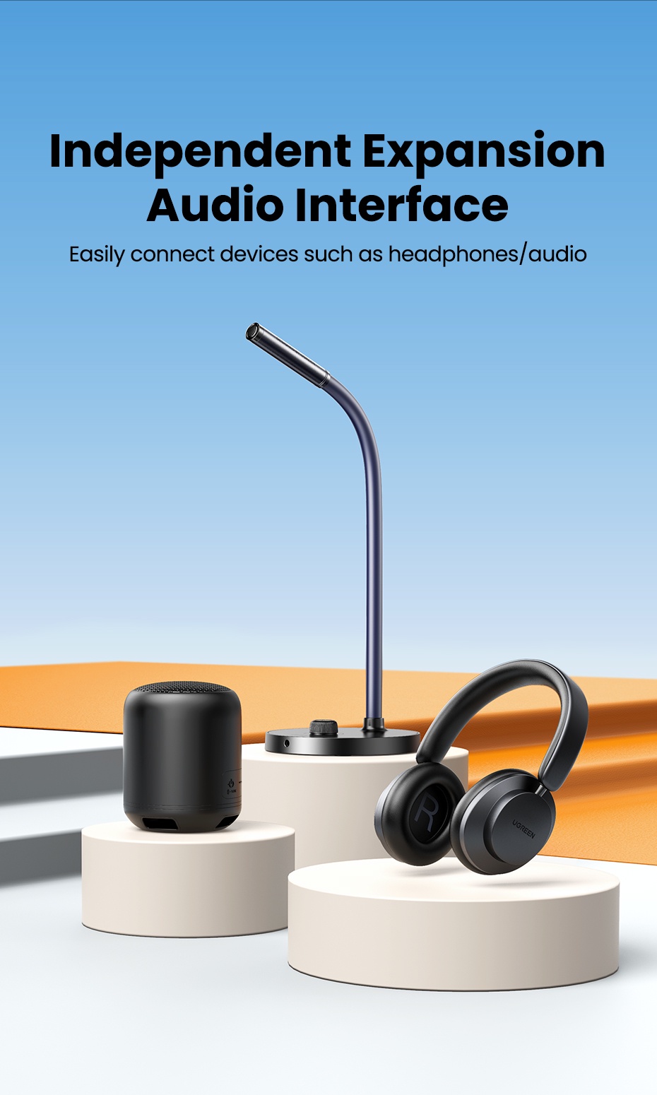 UGREEN USB Desktop Microphone Computer Desktop 60dB Noise Reduction ...