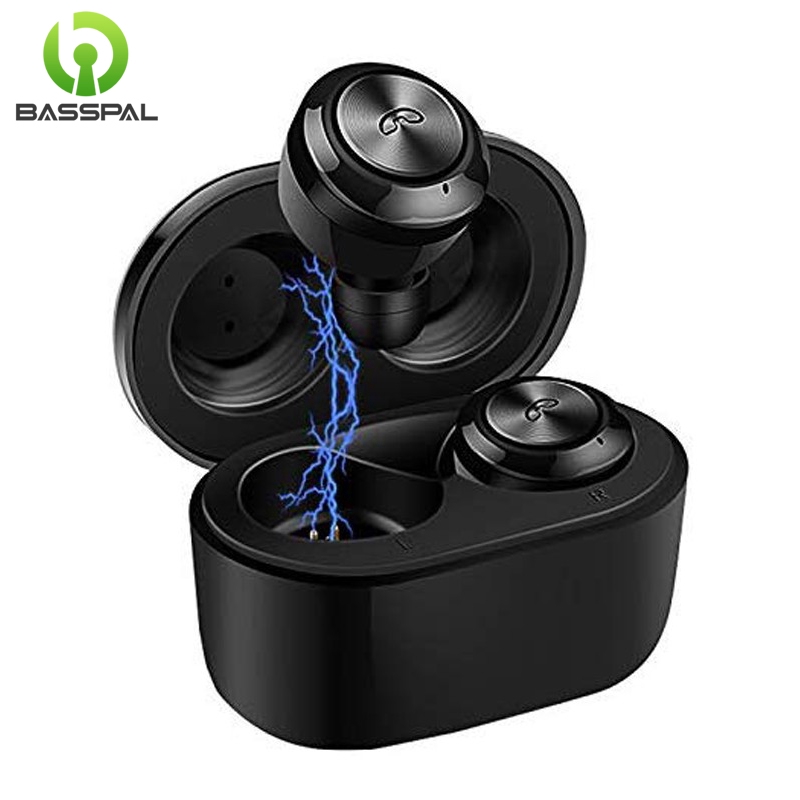 Basspal Wireless Bluetooth Earphones TWS in Ear with 4D Stereo Sound Tiny Chargeable Headphone