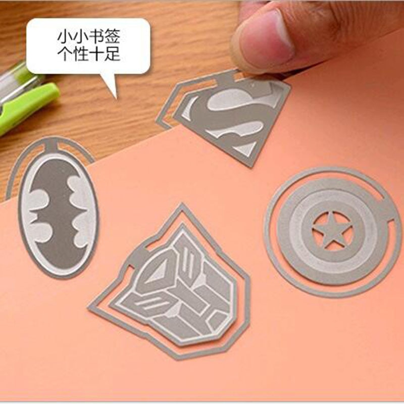 1pc Captain America Metal Bookmarks Cute Cartoon League Of Legends ...