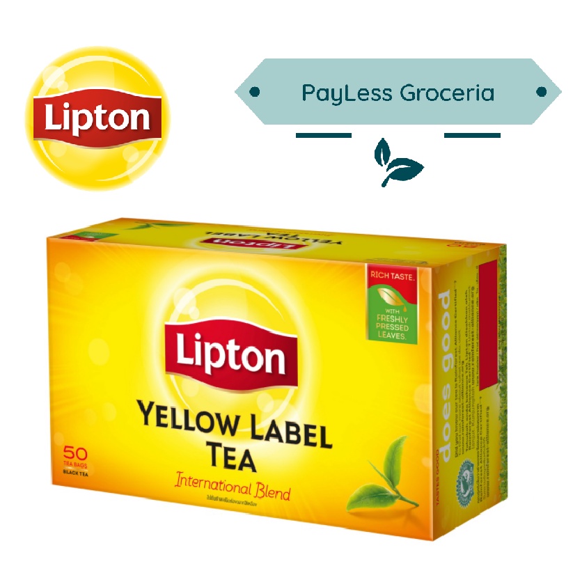 Lipton Yellow Label Tea Bag Black Tea 25s / 50s (BOX) | Shopee Philippines