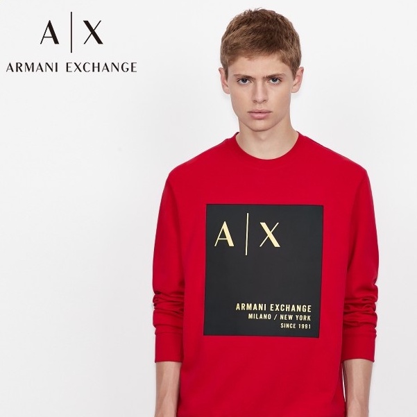 Armani Exchange Armani Ax Men s New Clothes Trendy Printed Sweater