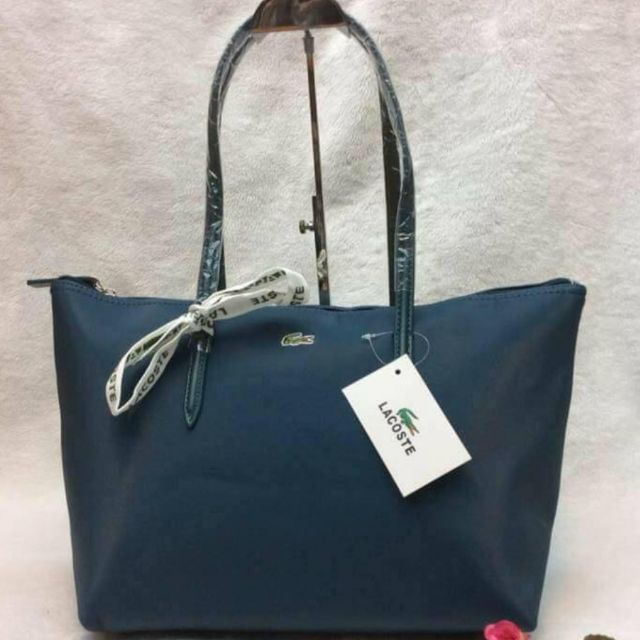 Lacoste tote best sale bag blue