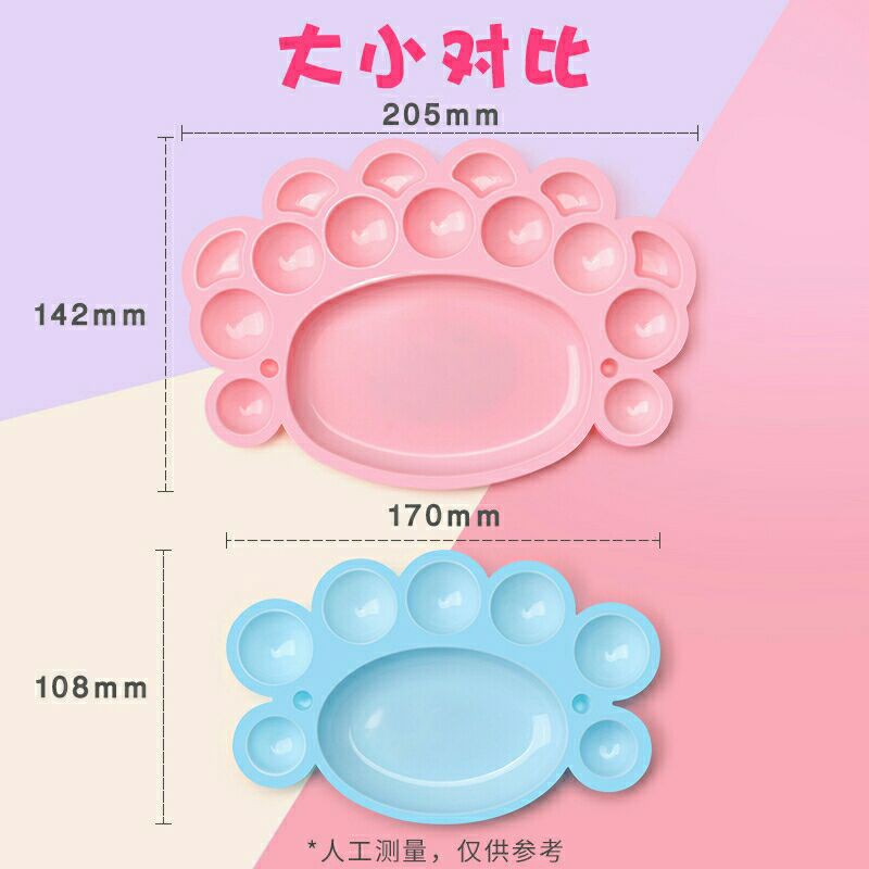 16Cell crab color mixing tray, painting tool, watercolor tray, color