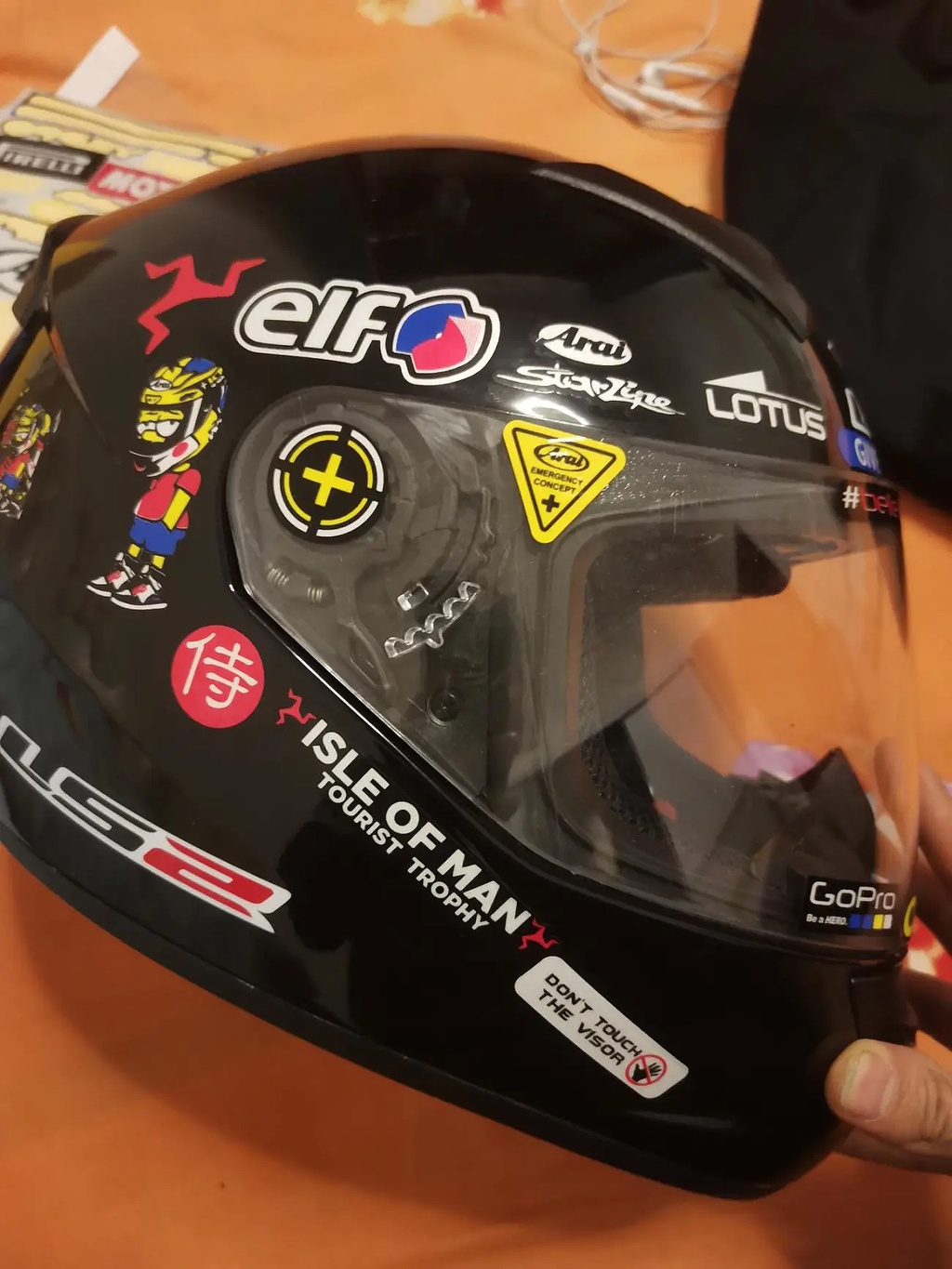 Reflective Motorcycle Visor Sticker High Quality EVO Helmet Bike Car ...