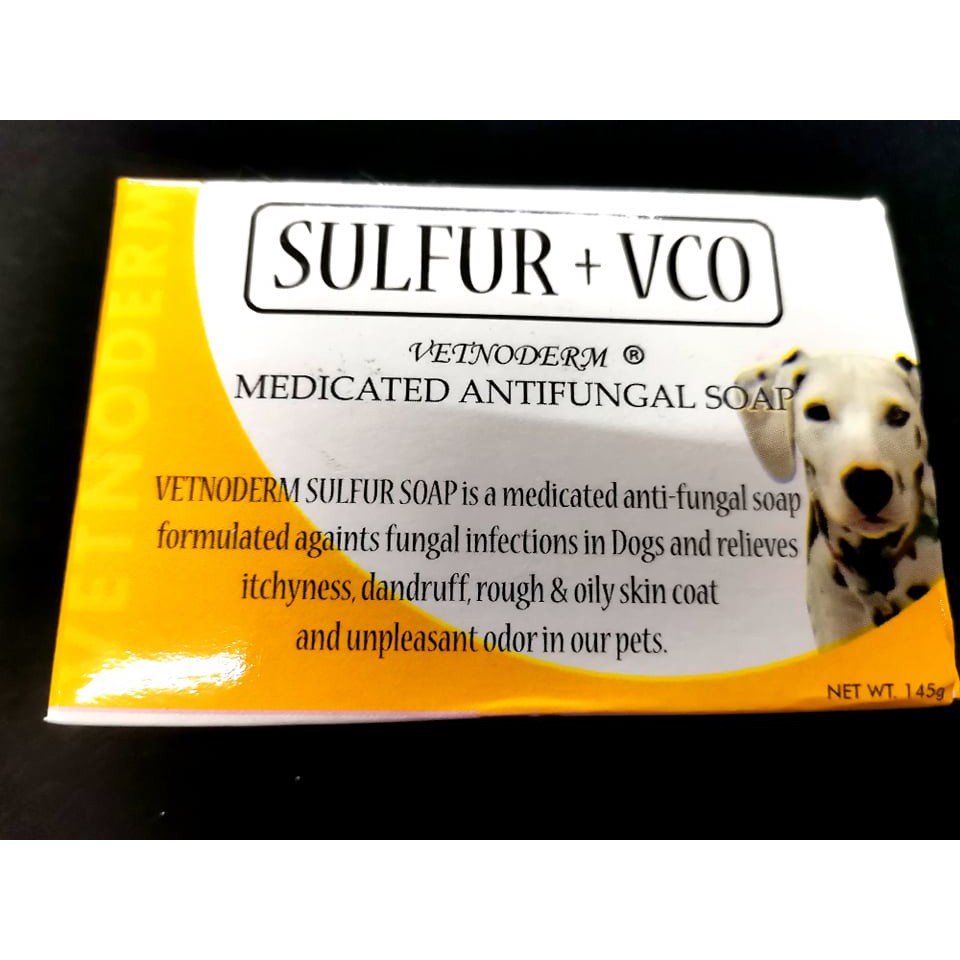 Vetnoderm Sulfur VCO Anti Fungal Soap for Pet Dogs 145g Shopee Philippines