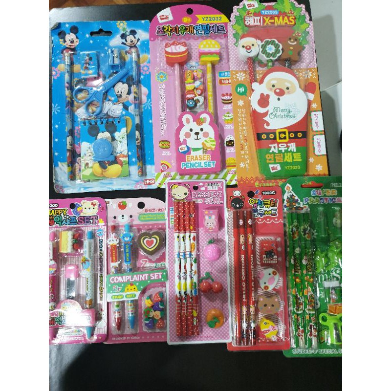 Pencil and Eraser sets Shopee Philippines