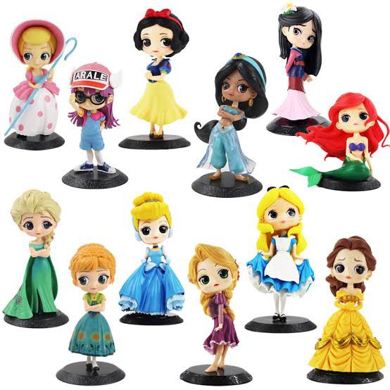 Qposket Princess Frozen Elsa,Anna,Mulan,Ariel,Jasmine,Sofia,Rapunzel ...