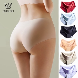 6Pcs High-waist Underwear for Women Seamless Knickers Stretchy Cotton  Panties Ladies Full Coverage Breathable Briefs