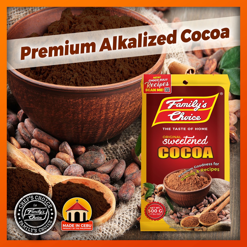 Family's Choice Sweetened Cocoa 500gms Pouch | Shopee Philippines