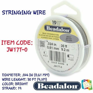 Beadalon 19 Strand Bead Stringing Wire .024-inch Bright