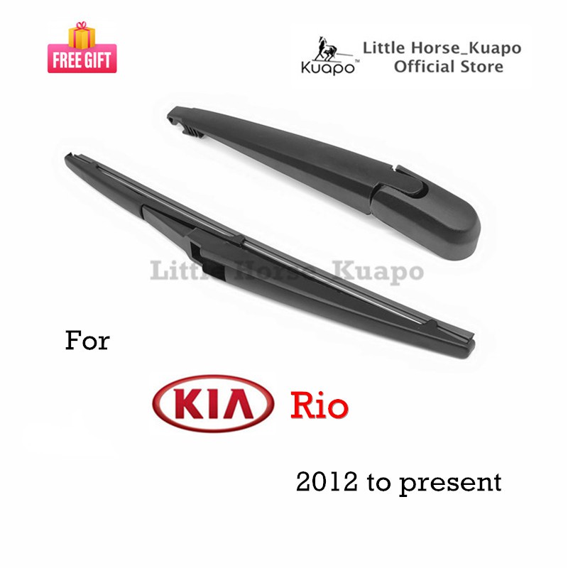 Kia Rio Rear Wiper Assembly (Set/Arm/Blade/Nut Cover Cap) for 2012 to ...