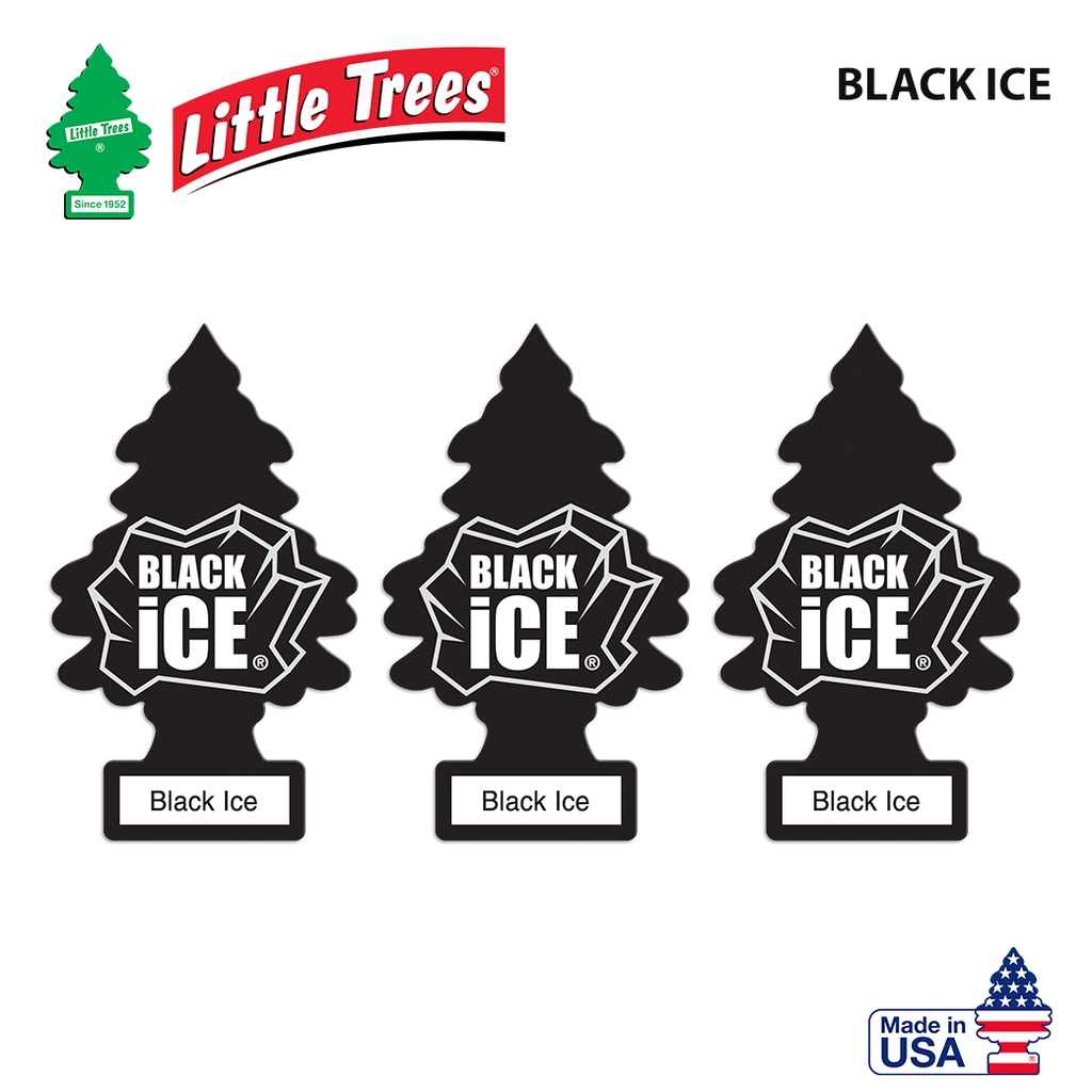 Little Trees Air Freshener Black Ice 3PC Shopee Philippines