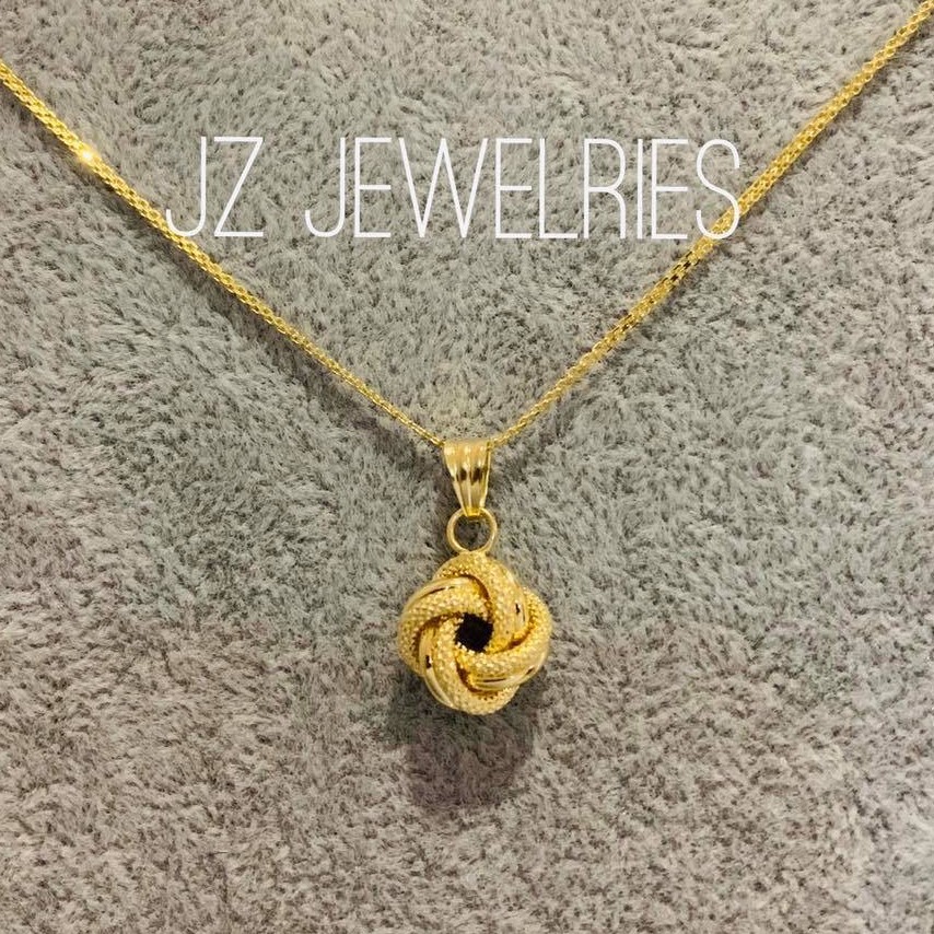 Stampd, Jewelry, Sold8k Saudi Gold Knot Pendant Necklace