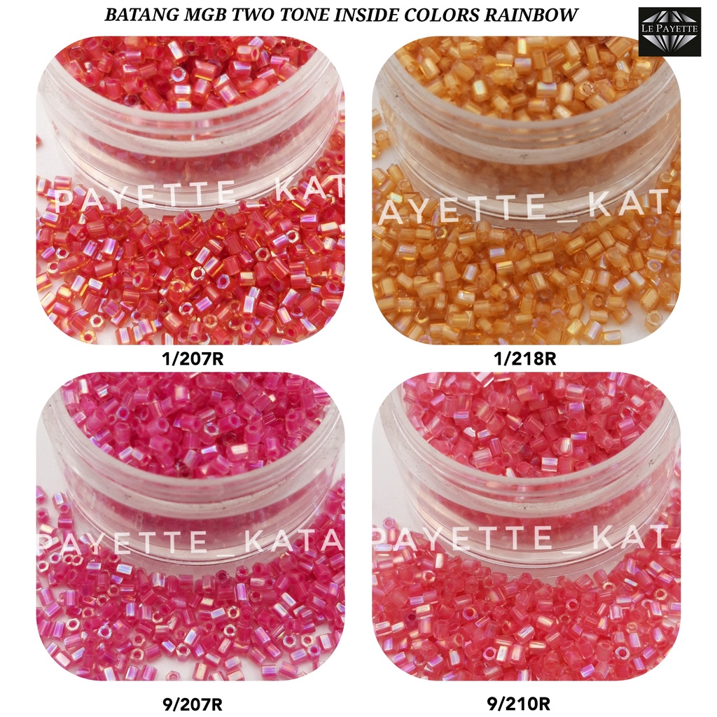 Mgb Two Tone Bar Sequins Inside Colors Rainbow 11/OC (1/207R - 9/210R ...