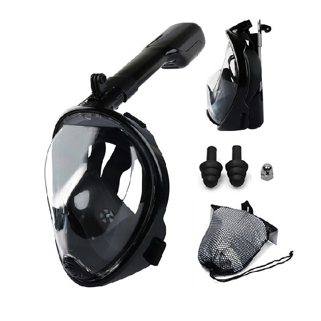 Full Face Snorkeling Set Anti Leak Easy Breathing Snorkel Diving Mask ...