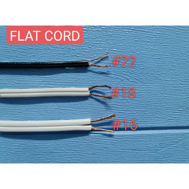 FLATCORD WIRE PER METER (#16,#18,#22) | Shopee Philippines