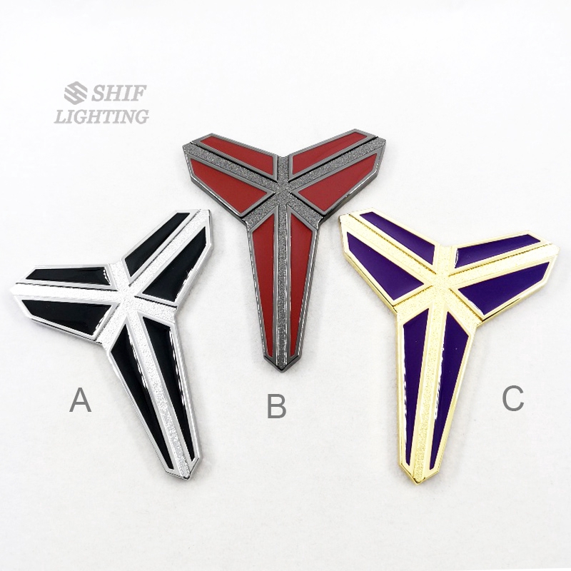 1 x Metal LAKERS NBA KOBE Player Black Mamba Car Auto Decorative Logo ...