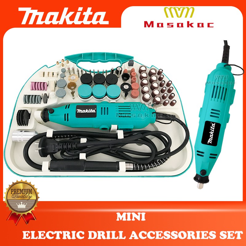 Makita Mini electric drill accessories set Grinder Polishing Tool Rotary with variable 6 speed