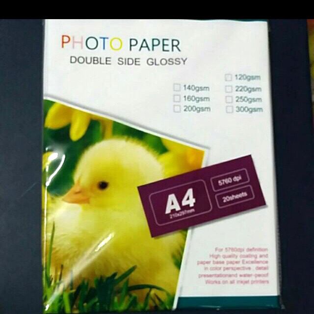 Double Sided Glossy Photo Paper A4 Shopee Philippines 0775