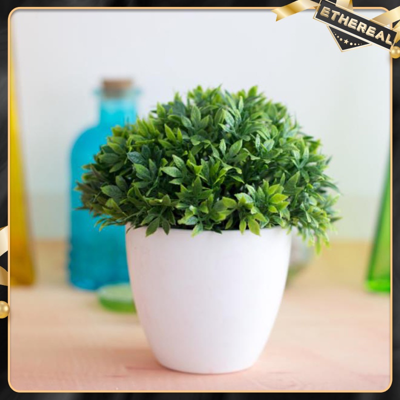 Artificial Plant Grass Bonsai Ornament Miniascape Garden Hotel Desktop ...