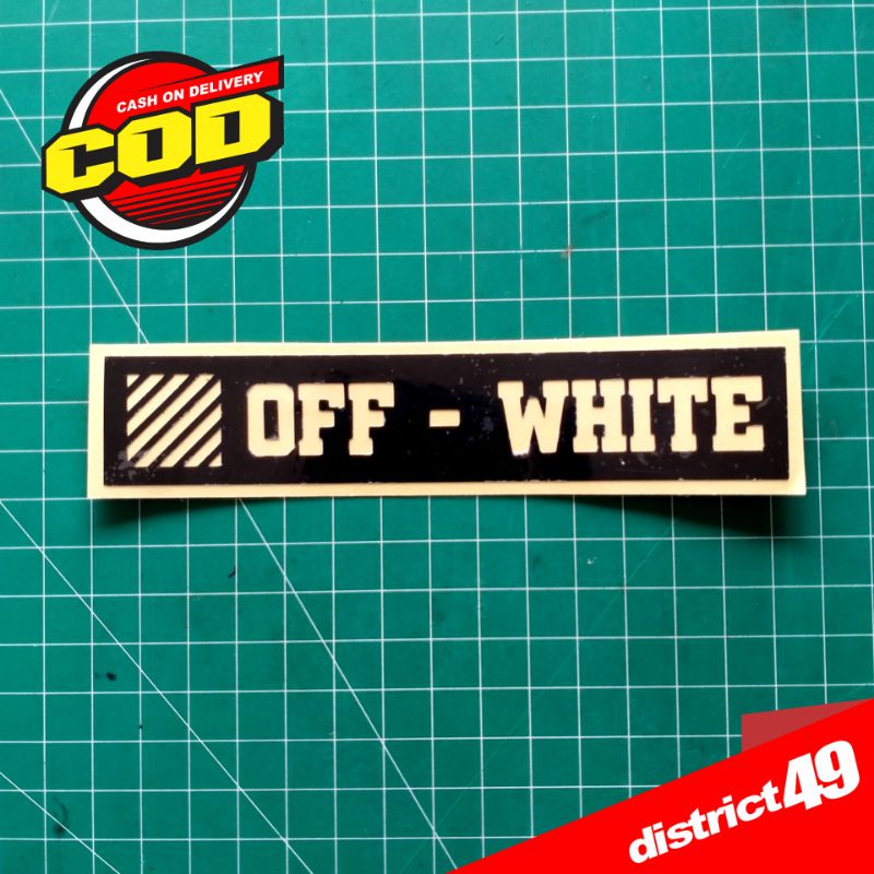 Cutting Sticker Cutting Off White Sticker Off White Sticker Brand Sticker Car Motorcycle 9173