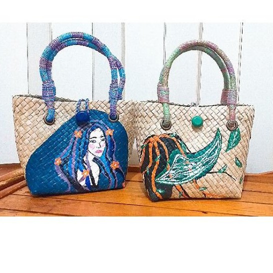 Painted bayong bags new arrivals